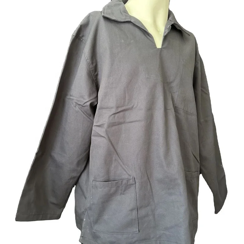 New Arrival 100% Cotton Drill Work Clothes Long Sleeve Work Jacket Customized Unisex Work Smock Wholesale