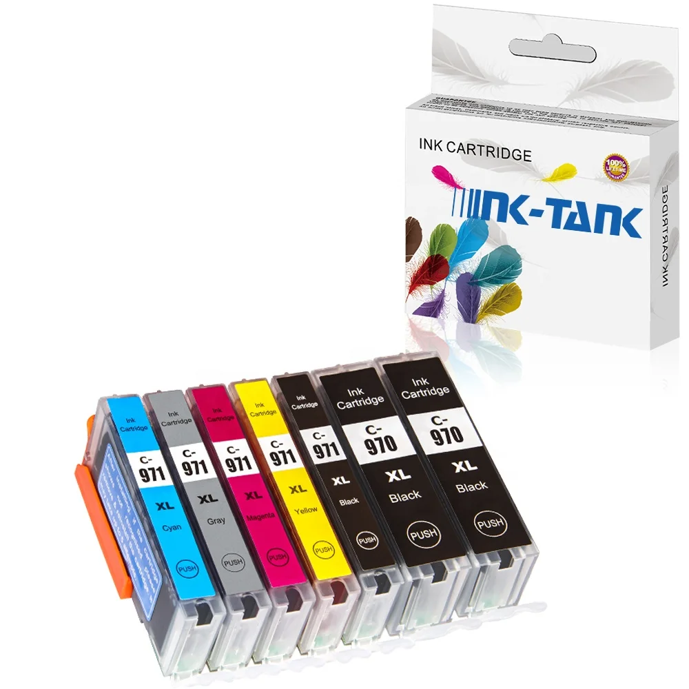 INK-TANK PGI 970XL CLI 971XL PGI-970 PGI-970XL CLI-971 CLI-971XL Premium Color Compatible Ink Cartridge for Canon PIXMA TS5090