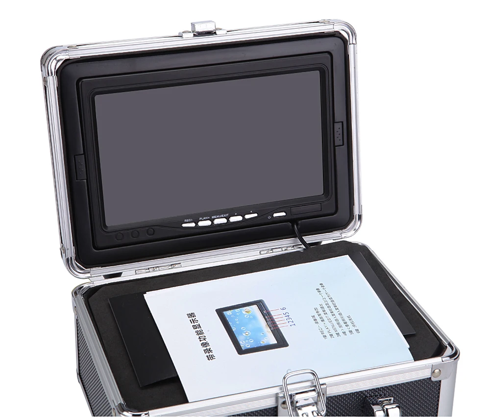 Hot Sell 7 inch 15M Color TFT/LCD  Screen Underwater Fishing Camera Fish Finder 12 White Light LED Fishing Finder With DVR Video