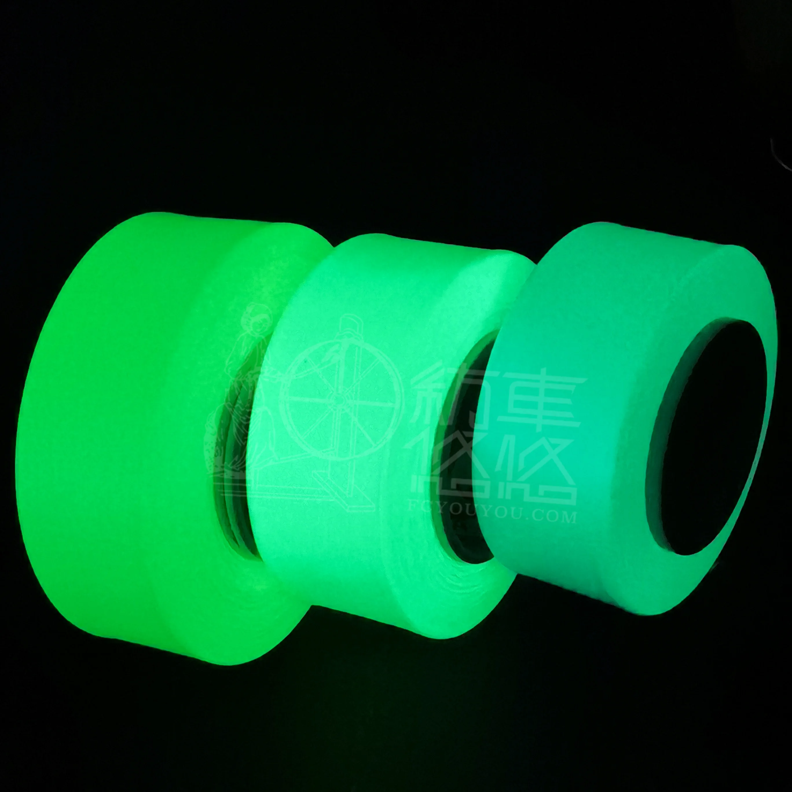 Glow in the dark yarn filament FDY 75D 150D 300D 600D Luminous weaving yarn super bright glow in the dark fancy knitting yarn