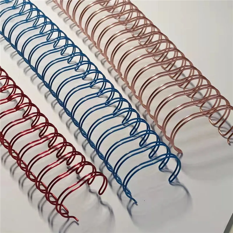 Promotional 92 loops 100 loops 9.5 mm Double wire O Metal double loop wire, pitch 3:1 Wire O for calendar