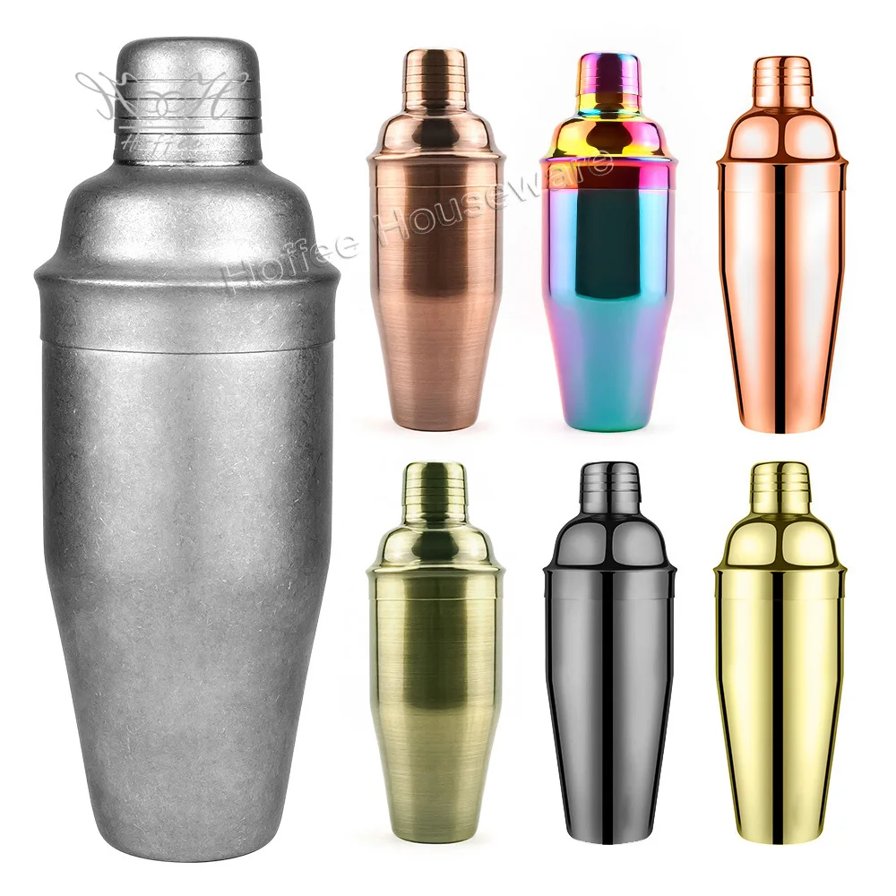 Retro Vintage Bar Shaker 25oz 750ml Cobbler Shaker  Mixer Bar Tools Bartender Shaker