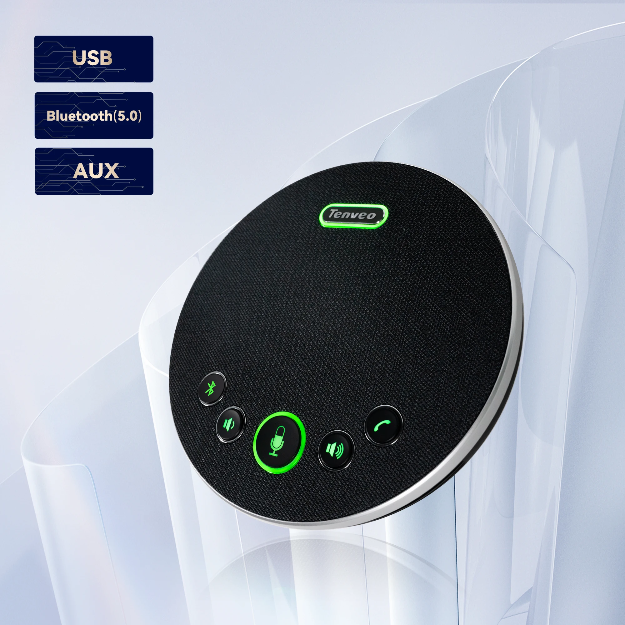 Cost-effective Audiovisual Conferencing Group with 3X Optical Zoom USB3.0 HDM1 PTZ Conference Camera and BT Speakerphone