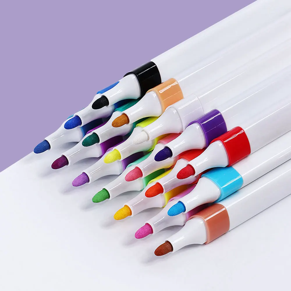 High Quality Single Head Acrylic Marker Durable Art Watercolor 18 Color 36 Color Quick Drying Acrylic Marker