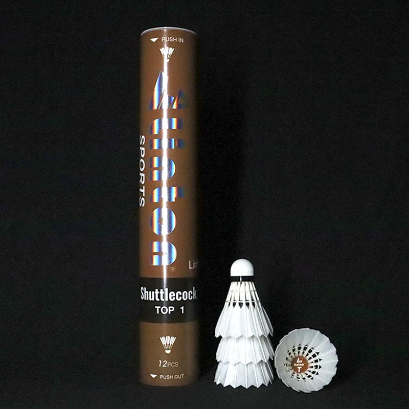 Chinese Factory Wholesale Professional Class A Goose Feather Badminton Shuttlecock For International Tournament