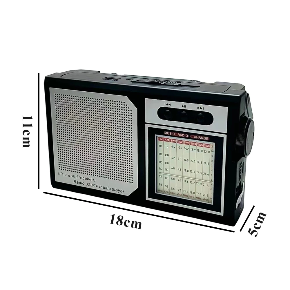 MLK-7467 High Sensitivity world Receiver pocket radio antenna Multi Band radio shortwave