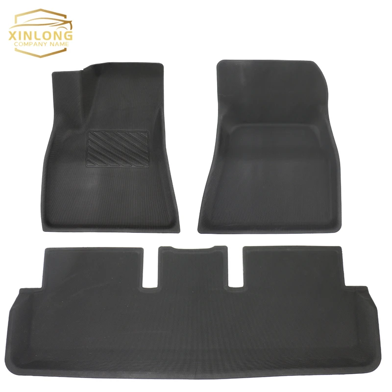 Wholesale Price Waterproof 3D Car Carpet Car Floor TPR Mats Rubber Car Mats For Tesla Model 3