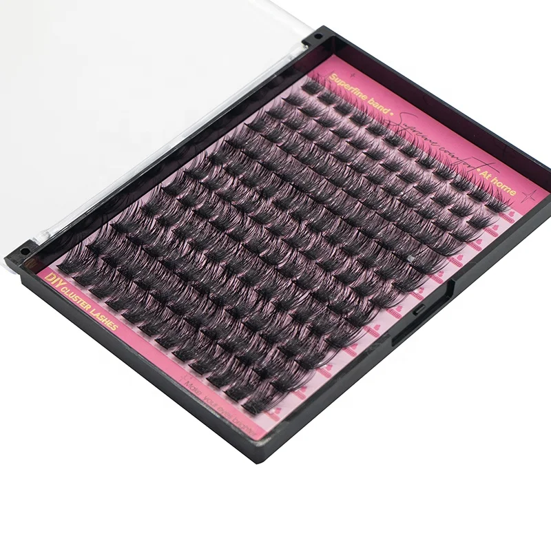 Mix 8-16mm D Curl Lash Clusters Diy Lash Extensions Private Label Individual Lashes Clusters Eyelash Extension