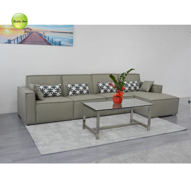 Modern Living Room Furniture Contemporary L Shape Waterproof fabric Sectional Sofa