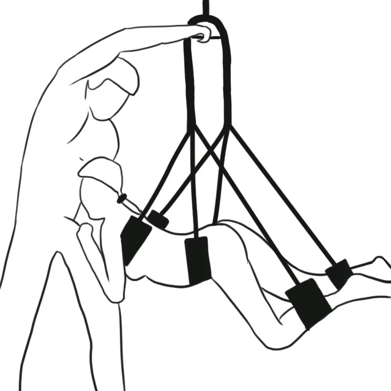 SM Sex Position Love Strong Swing Sex furniture Auxiliary tool prop Fantasy Yoga Erotic toy