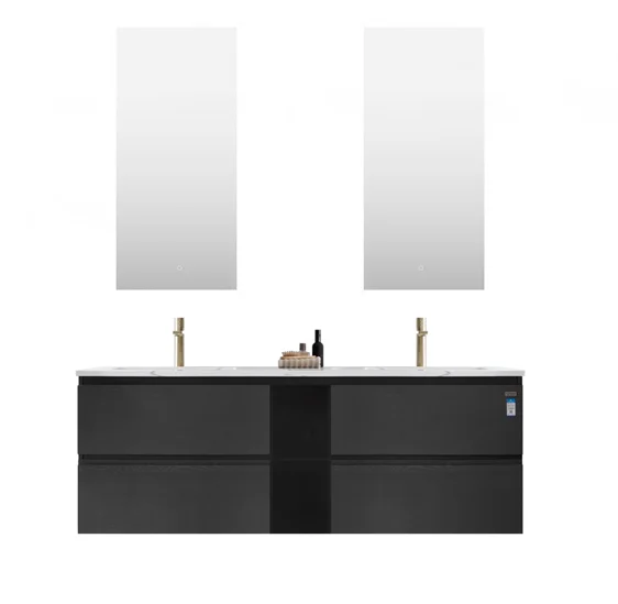 
factory modern style wall mounted bathroom vanity cabinet with hettich metal drawer 