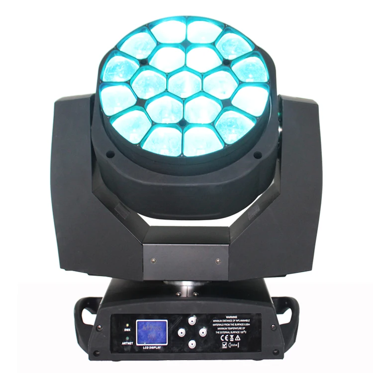 Светодиодный прожектор Big bee eye 19 шт. * 15 Вт 4 в 1 RGBW вращающаяся головка с зумом b k10 светодиодное сценическое освещение оборудование для