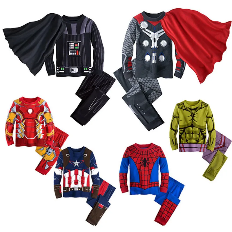 
SD021 Character kids pajamas set cotton children pajamas long sleeve children pyjamas sleepwear set 2021 for Halloween 
