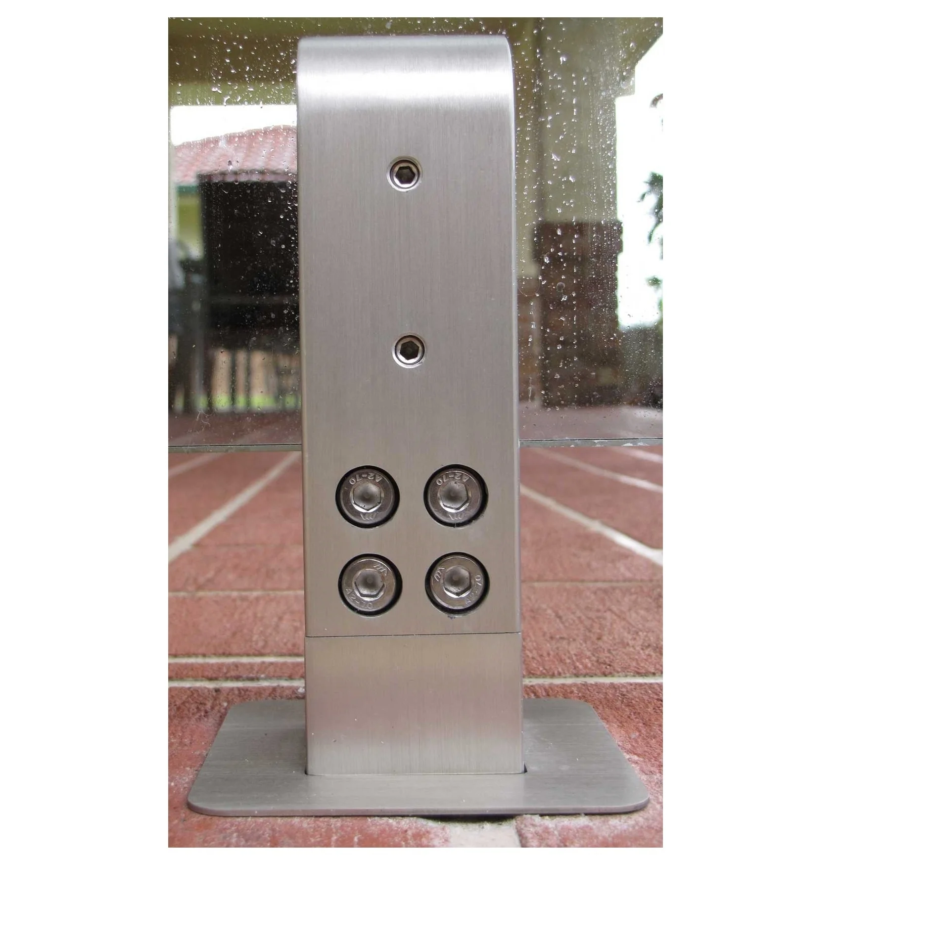 
Balustrades Handrails Frameless pool fencing Anodized Square Spigot 