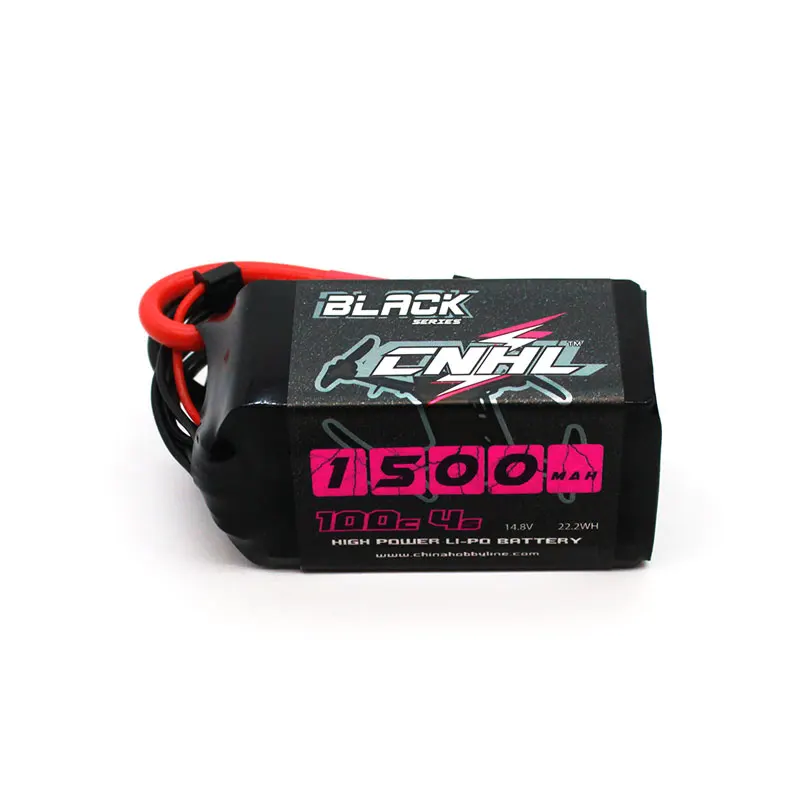 CNHL Black Series 1300mAh 14.8V 4S 100C Lipo Battery For FPV With XT60 Plug