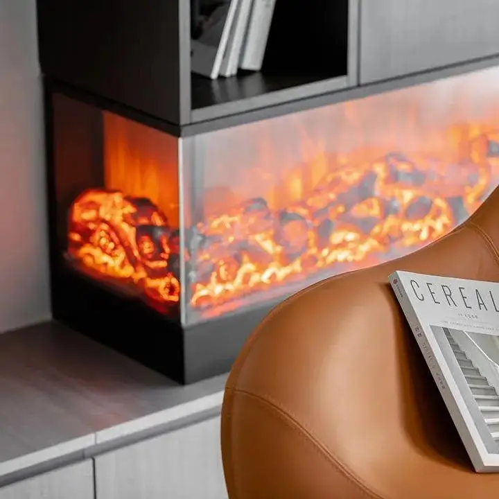 Customized Classic Inserts Decorative 2 Sided or 3 Sided Electric Fireplace For Sale
