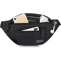 free sample best selling riding hiking fanny pack with adjustable belt waterproof leather waist bag for men