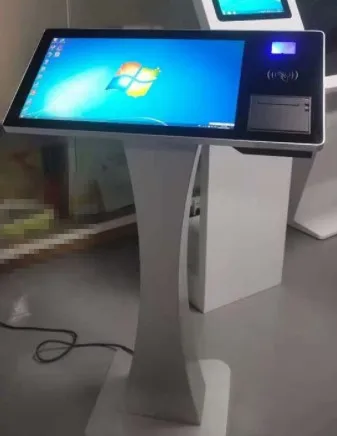 All in One 21.5 Inch 10 Points Touch Screen Info Floor Stand
