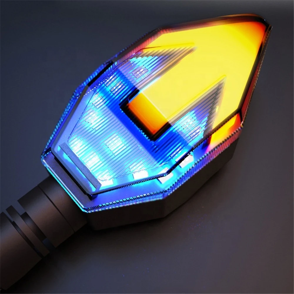 12V Motor cycle indicator Running Signals Side light flashing Motorcycle DRL Turning Amber Light Universal Scooter led Lights