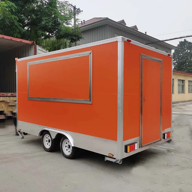 New Customized Multipurpose Mobile Food Cart for Hot Dogs Ice Cream Bakery Use Water Raw Material Fast Food Trailer