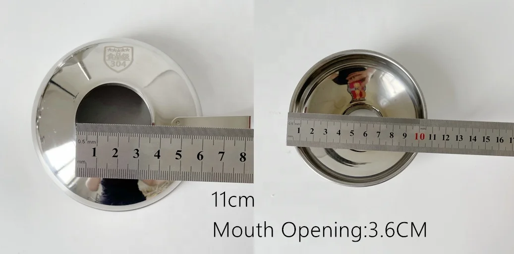 Kitchen Mini stainless steel food funnel With Metal Handle Large Funnel With Removable Strainer Filter