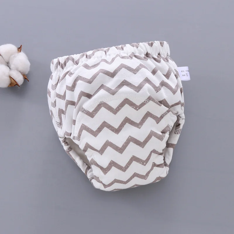 Organic cotton baby potty reusable training diaper pants underwear breathable washable cloth diapers