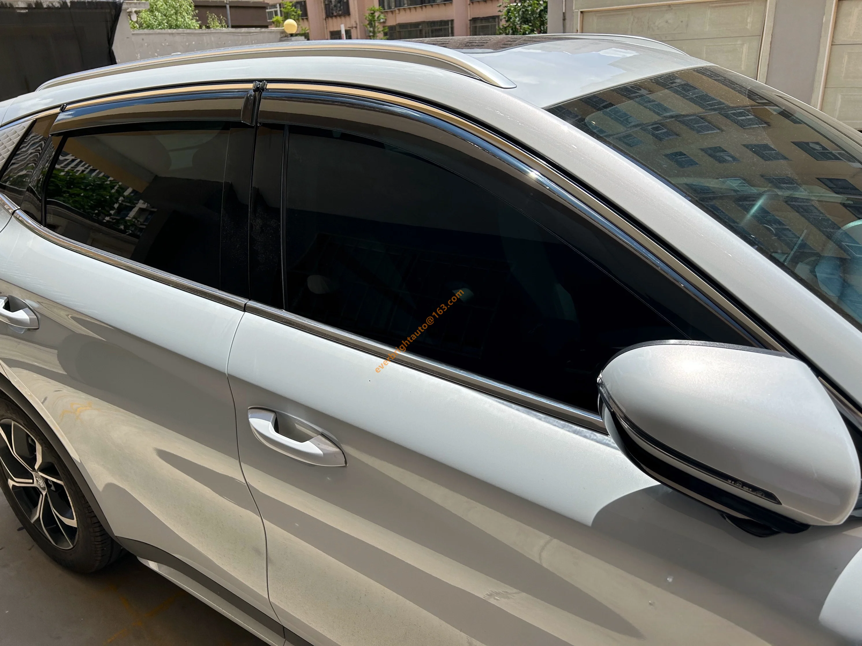 Weathershields for BYD Atto 3 2022-2024 Weather Shields Window Visor Accessories Chrome Frame