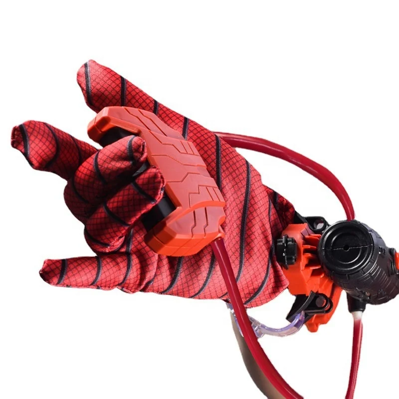 Marvel Spiderman Wrist Launcher Safety Soft Summer Water Gun Toys Outdoor Beach Game Toys for Kids Figure Spider Man Toys Gift
