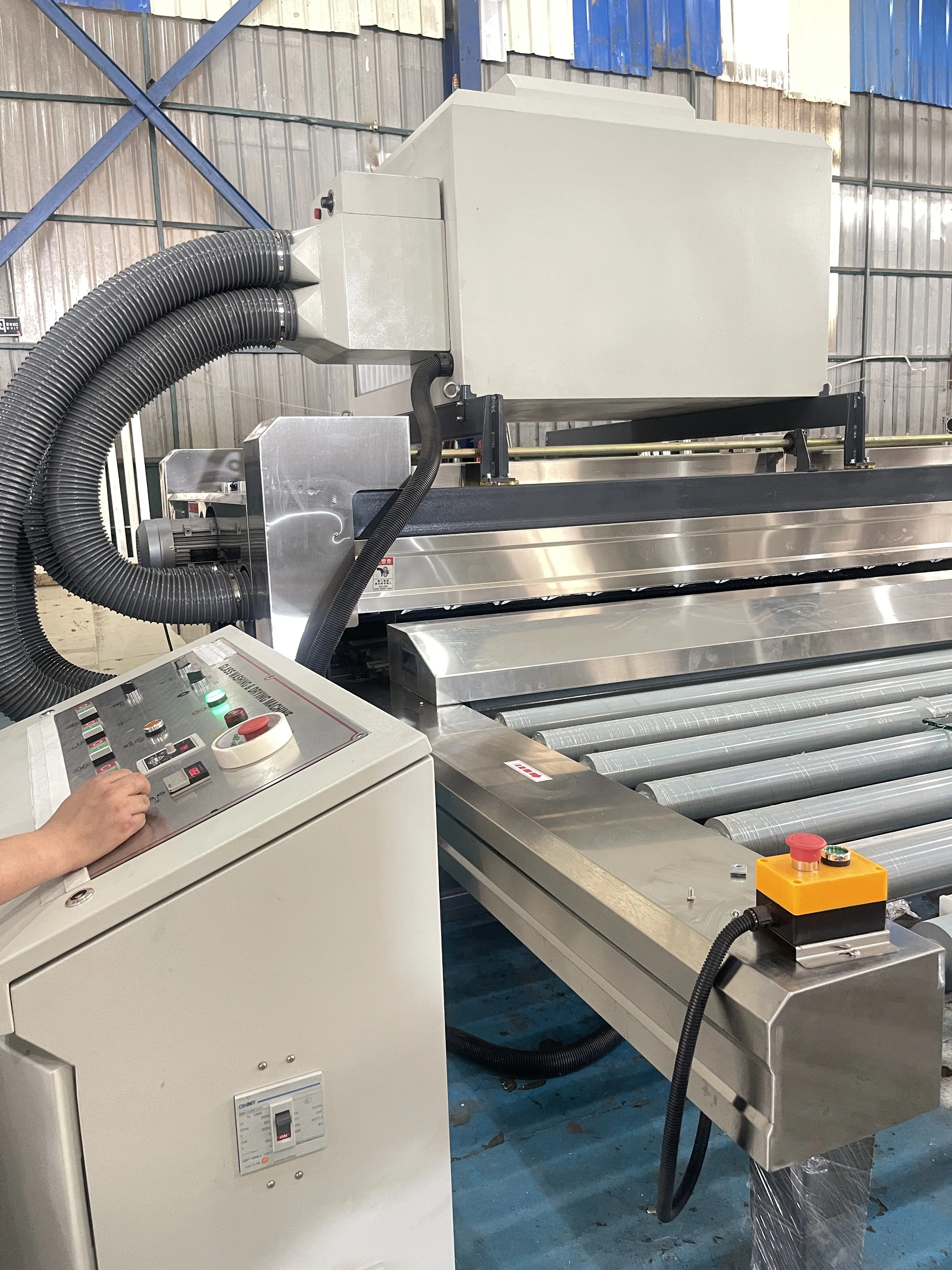 Horizontal flat tempered Glass Making Machine Line washing Drying Machine glass Door Hollow Glazing Glass Washing Machinery