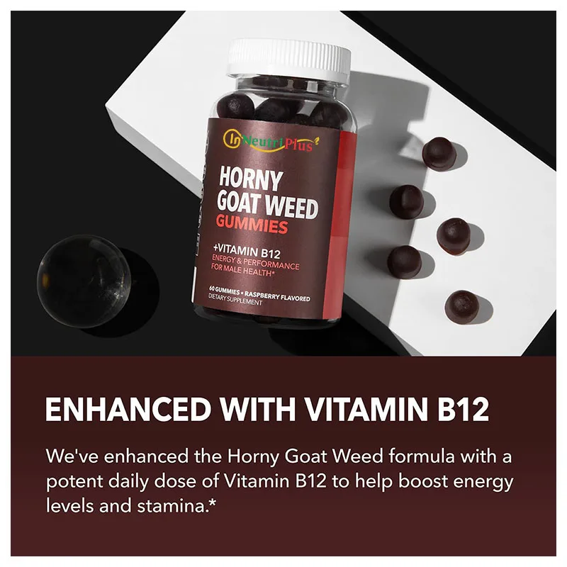 Private Label Oem Enhance Energy Endurance Gummies Horny Goat Weed Gummies For Men