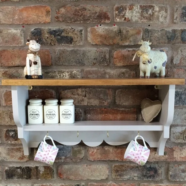 Shabby Chic Country Kitchen Wall Storage Cabinet