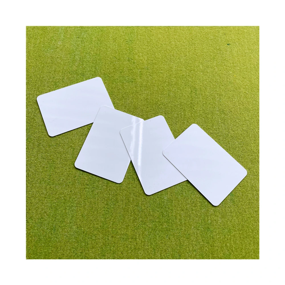 Custom Aluminum Sublimation Printable Metal Business Cards Blanks Double Side at 2.25x3.25 Inch