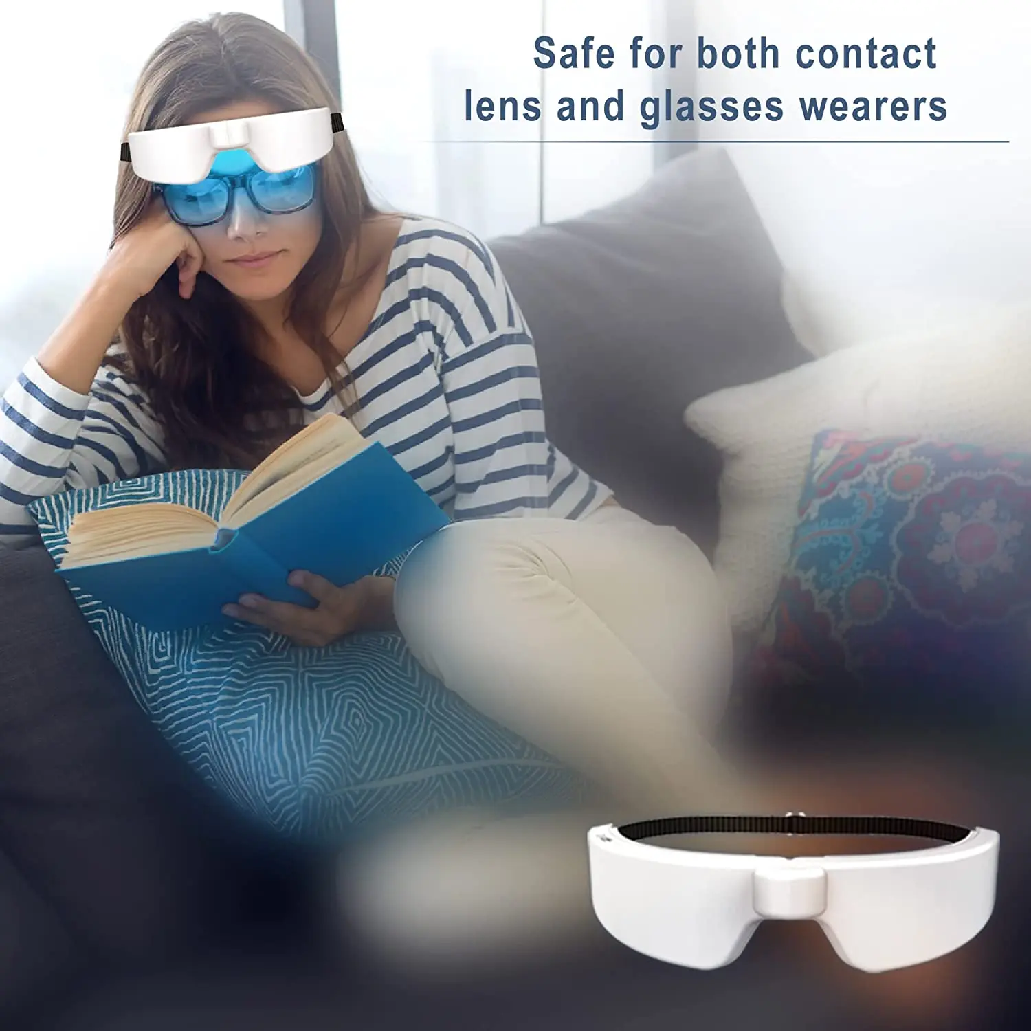 2024 newly smart led lamp recovery redol pro biored red white blue light therapy glasses device for home use