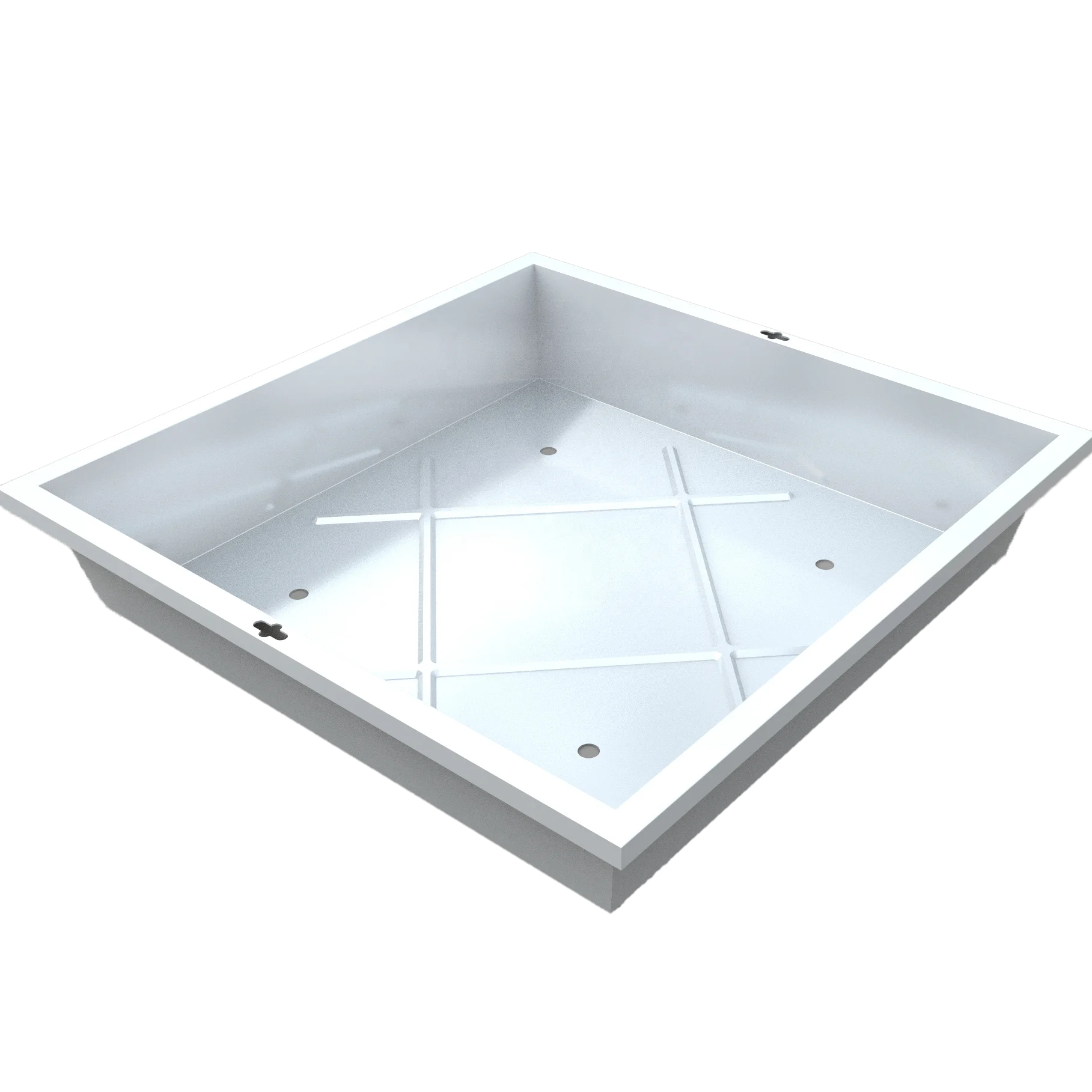 Grass manhole cover recessed stainless steel manhole cover