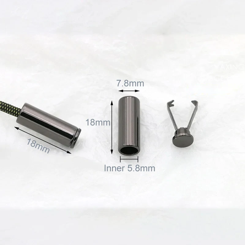 Rectangle Cord Ends Lock Stoppers Detachable Stopper With Lid Cap For Rope Apparel Sportswear Parts Accessories