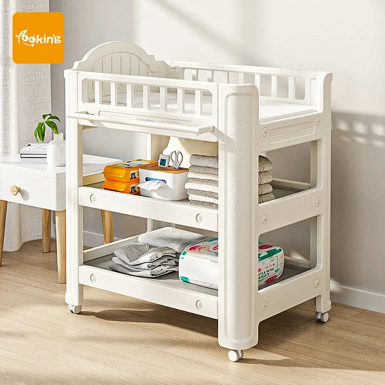 Morden Removable 18kg Baby Diaper Changing Table Storage Function Cunas De Bebes Living Room Furniture Kids Cribs