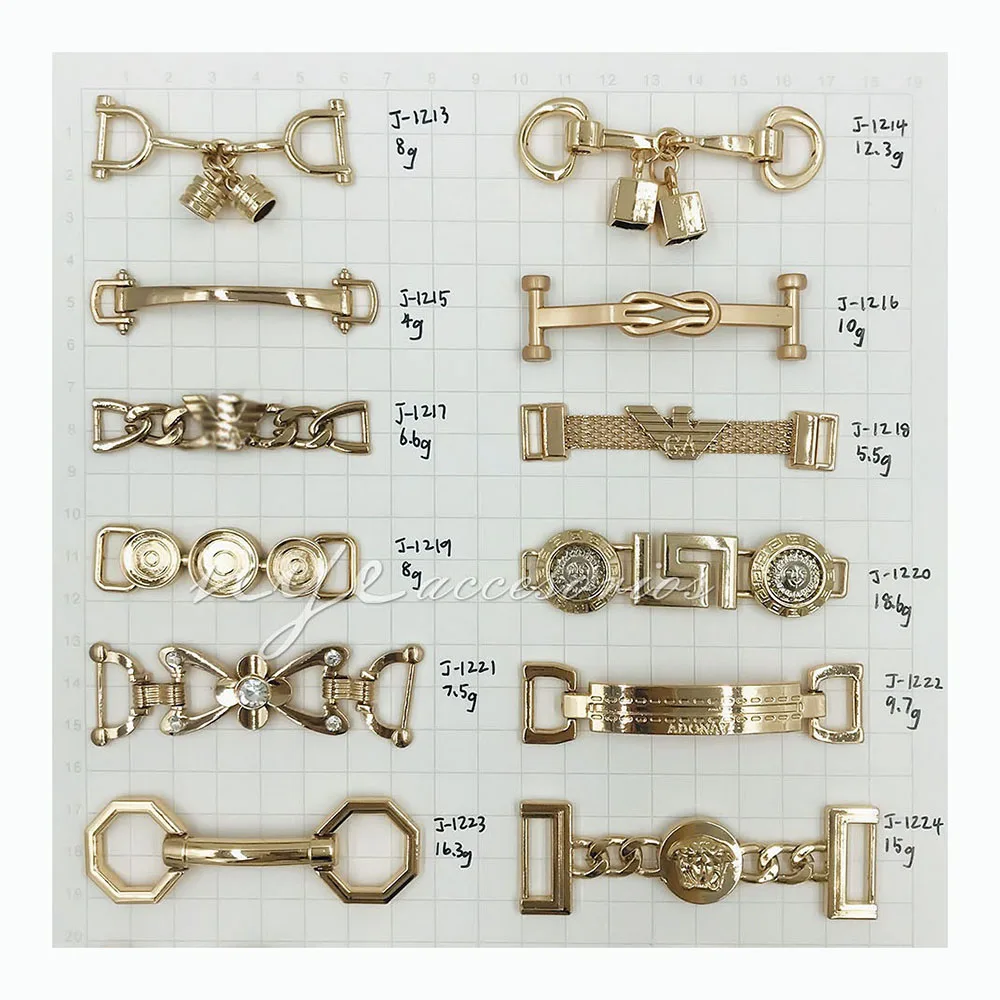 Stylish guangzhou metal shoe buckles accesorios de moda decorative shoe ornaments material shoes accessories charm