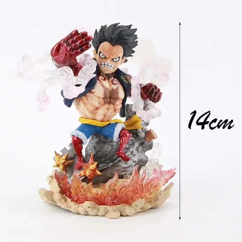 14cm anime one piece G5 Ape King Gun Fourth Gear monkey D luffy action figure PVC model toy for gifts