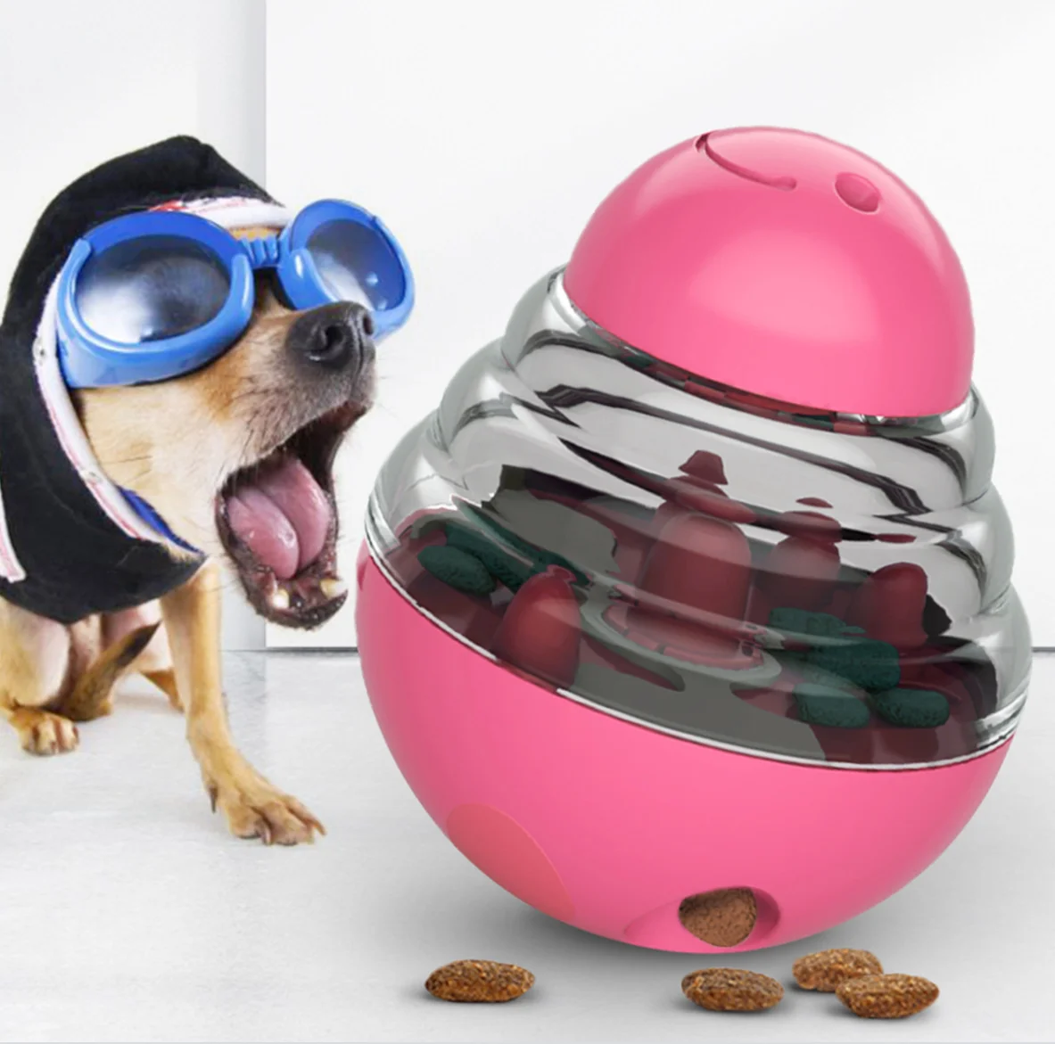 Pet Tumbler Interactive Toy Dog Shaking Food Leak Ball Funny Iq Puzzle Ball Dog And Cat Self Feeding Toy Puppy Play Feeder Toy