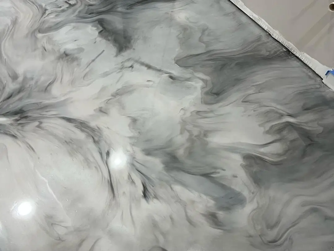 Factory Supply Directly Transparent Top Quality 3D Metallic Epoxy Paint Epoxy Floor Coating