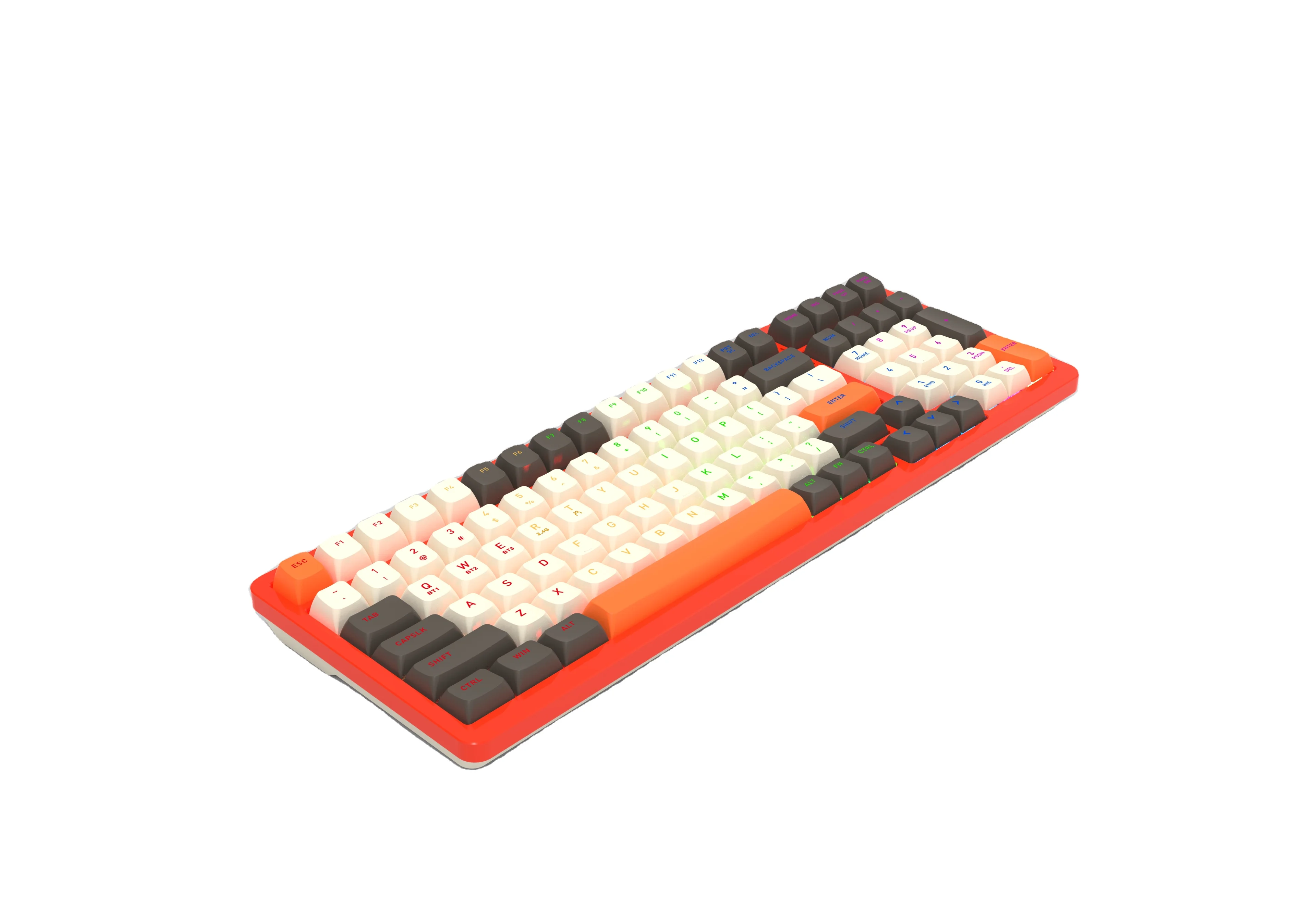Low Profile Wireless Mechanic 2.4G/Type-C/Bluetooth RGB Mechanical Gaming Keyboard