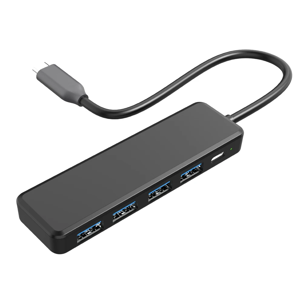 USB C Hub, 4 Ports USB 3.0 with 5Gbps Data Transfer, Supported Splitter for Type C MacBook, Mac Pro