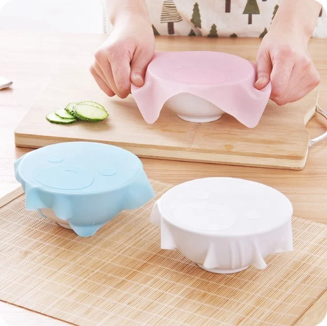 
2020 new amazon top seller transparent fresh-keeping food storage wrap reusable silicone lids 