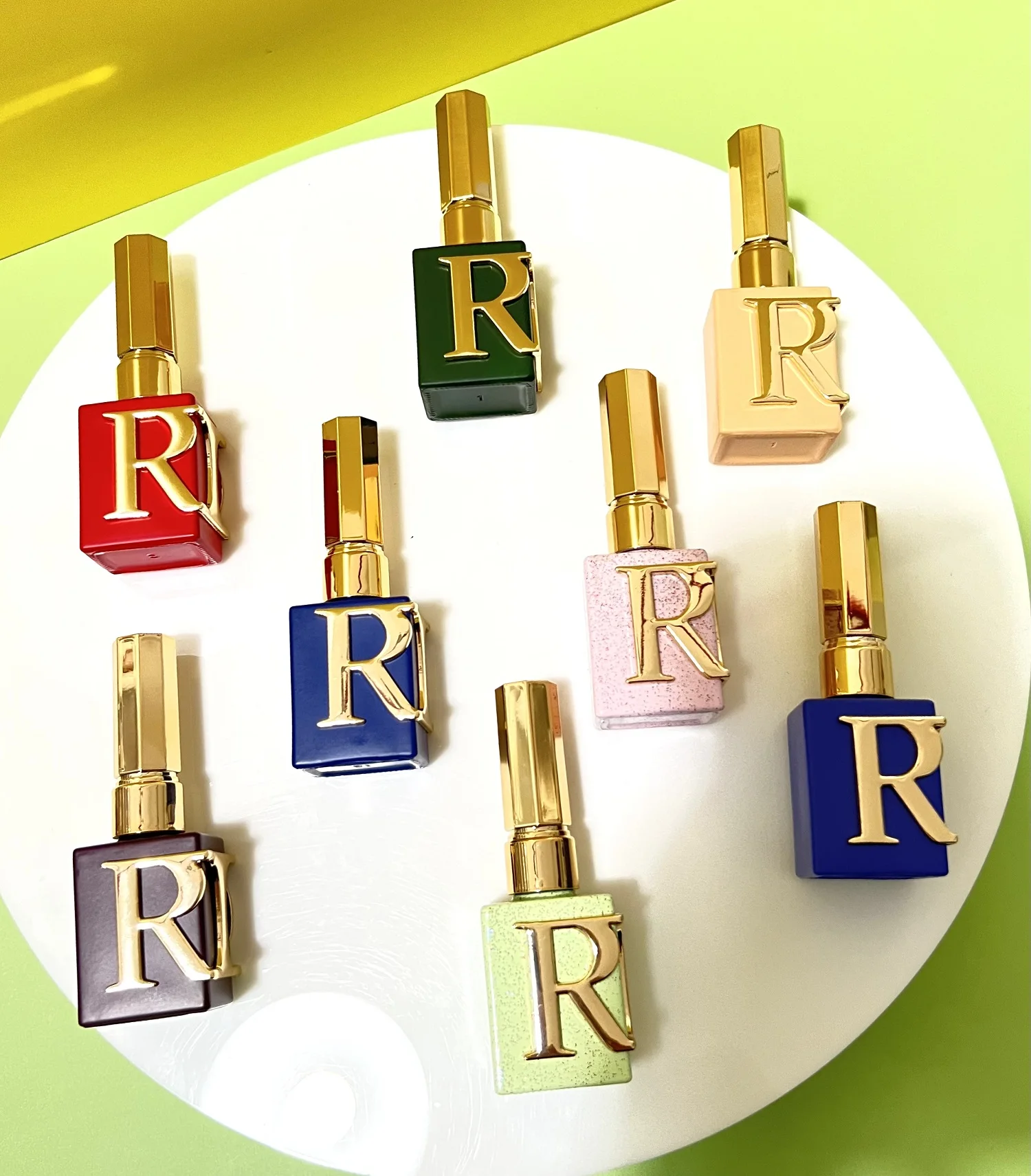 15ml Custom Color Logo Artwork Printing Empty Square UV Proof Gel Glass Nail Polish Bottle with Color Matched Cap