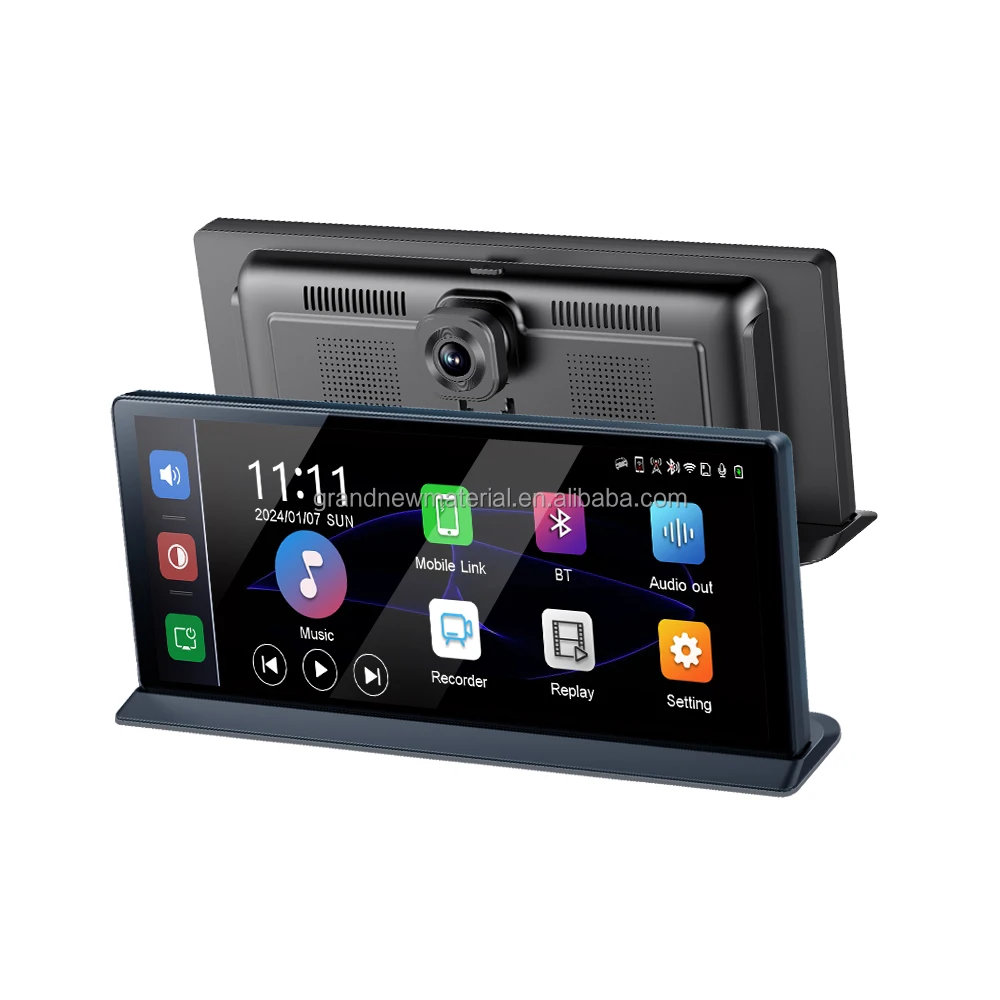 11.3 inch Car DVR 4K Camera Wireless Carplay Android Auto Touch Screen Dash Cam Dual Len Video Recorder GPS Navigation Dashboard