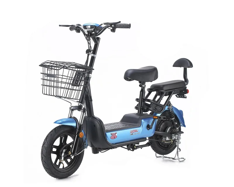 Горячая продажа скутер электрический велосипед 2 колеса велосипеда 48v 12ah детская переноска с двумя сиденьями Электрический цикл с педалями