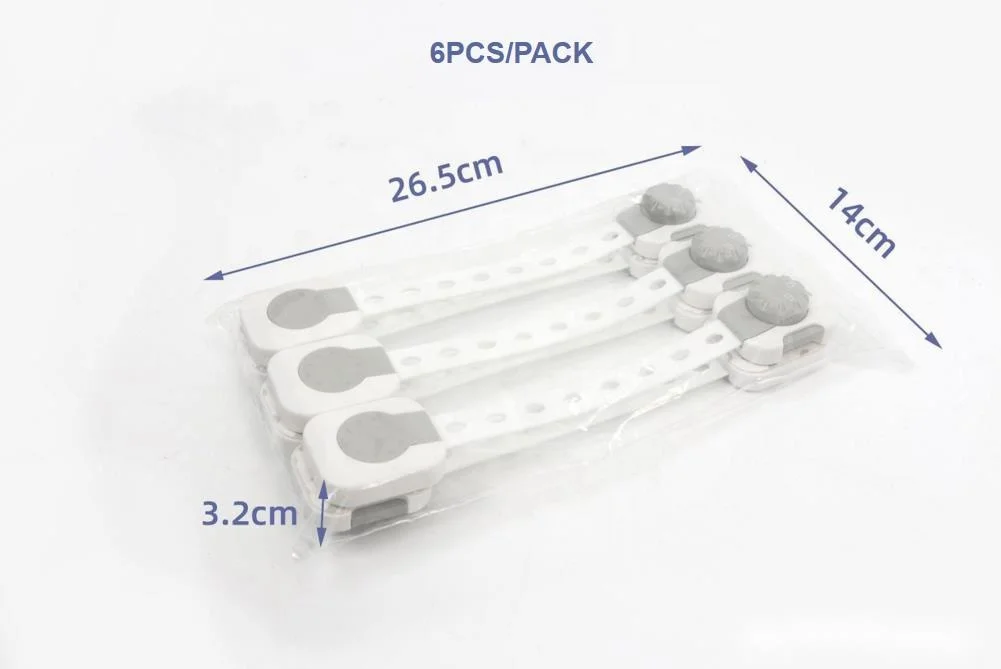 Hot Sale Baby Safety Locks Child Proof Cabinet Locks With Adhesive Adjustable Strap Latches For Drawer Fridge Toilet