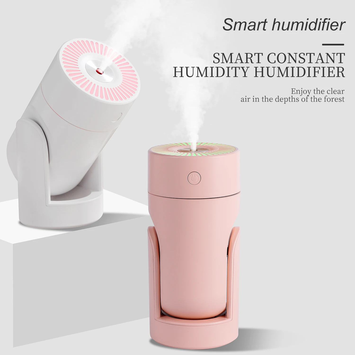 Mini Mist Maker Potable Difusores Usb Smart Ultrasonic Humidifier Shaking Head Aroma Oil Diffuser