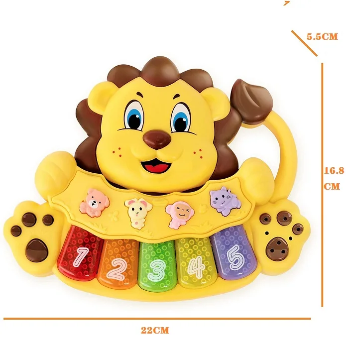 Early Educational Baby Musical Light Up Toys Baby Lion Educational Piano Keyboard Toys