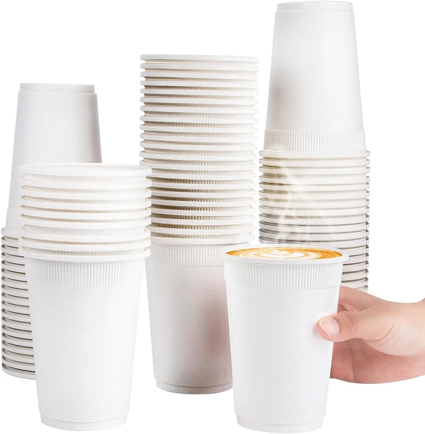 100% Biodegradable Eco-Friendly Biodegradable Cornstarch CPLA Plastic Cups for Hot Cold Drinks